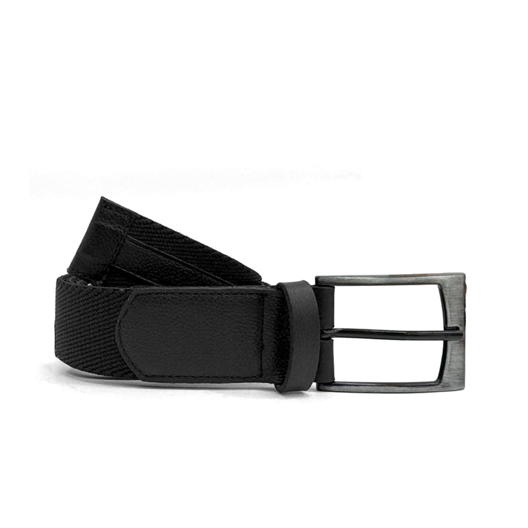 Cinto Franciscomelo Masculino De Couro Elástico Fm 086 Preto Cinto Franciscomelo Masculino De Couro Elástico Fm 086 Preto