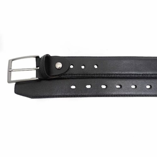 Detalhe - Cinto Franciscomelo Masculino De Couro Fm 042 Preto