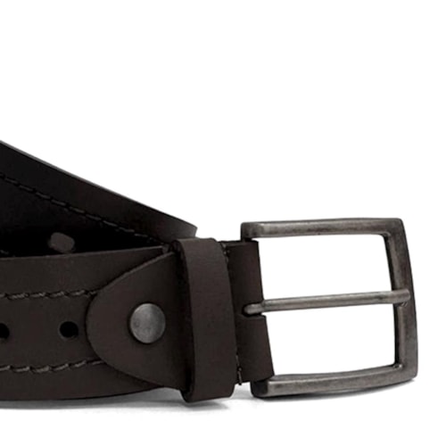 Detalhe - Cinto Franciscomelo Masculino De Couro Fm 046 Cafe
