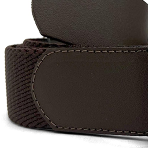 Detalhe - Cinto Franciscomelo Masculino de Elastico Fm 074 Cafe