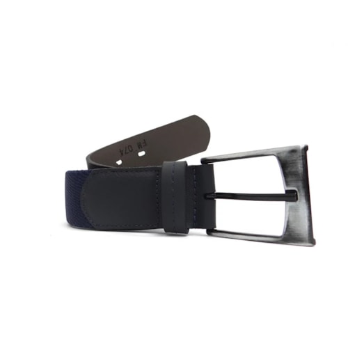 Detalhe - Cinto Franciscomelo Masculino de Elastico Fm 074 Marinho