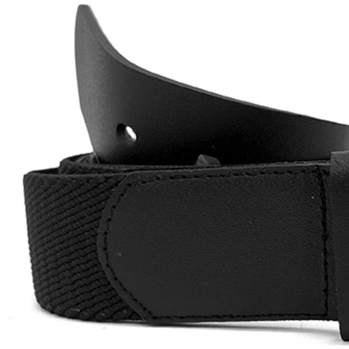 Detalhe - Cinto Franciscomelo Masculino de Elastico Fm 074 Preto