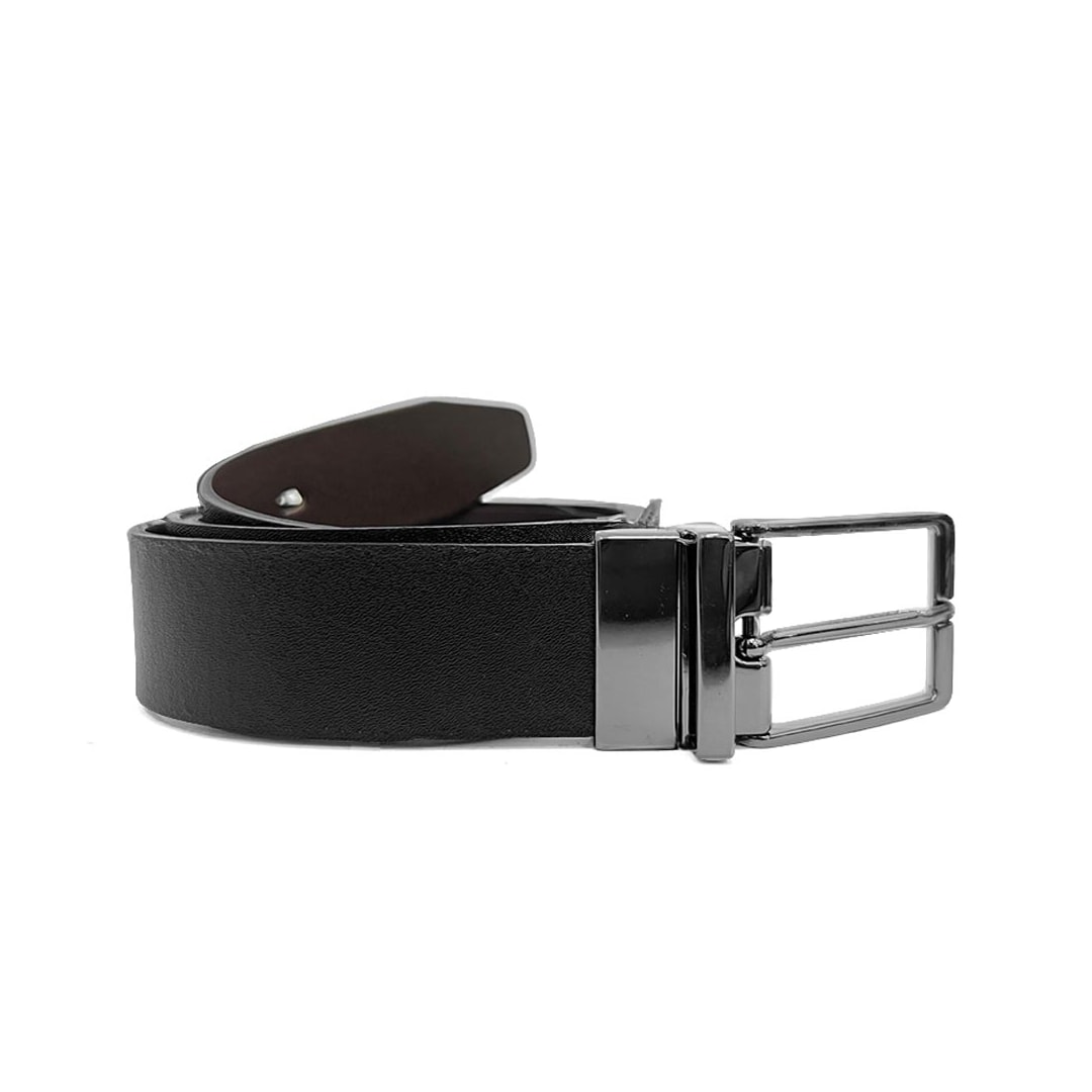Cinto Franciscomelo Masculino Dupla Face Largo Fm 079 Preto/Tabaco Cinto Franciscomelo Masculino Dupla Face Largo Fm 079 Preto/Tabaco