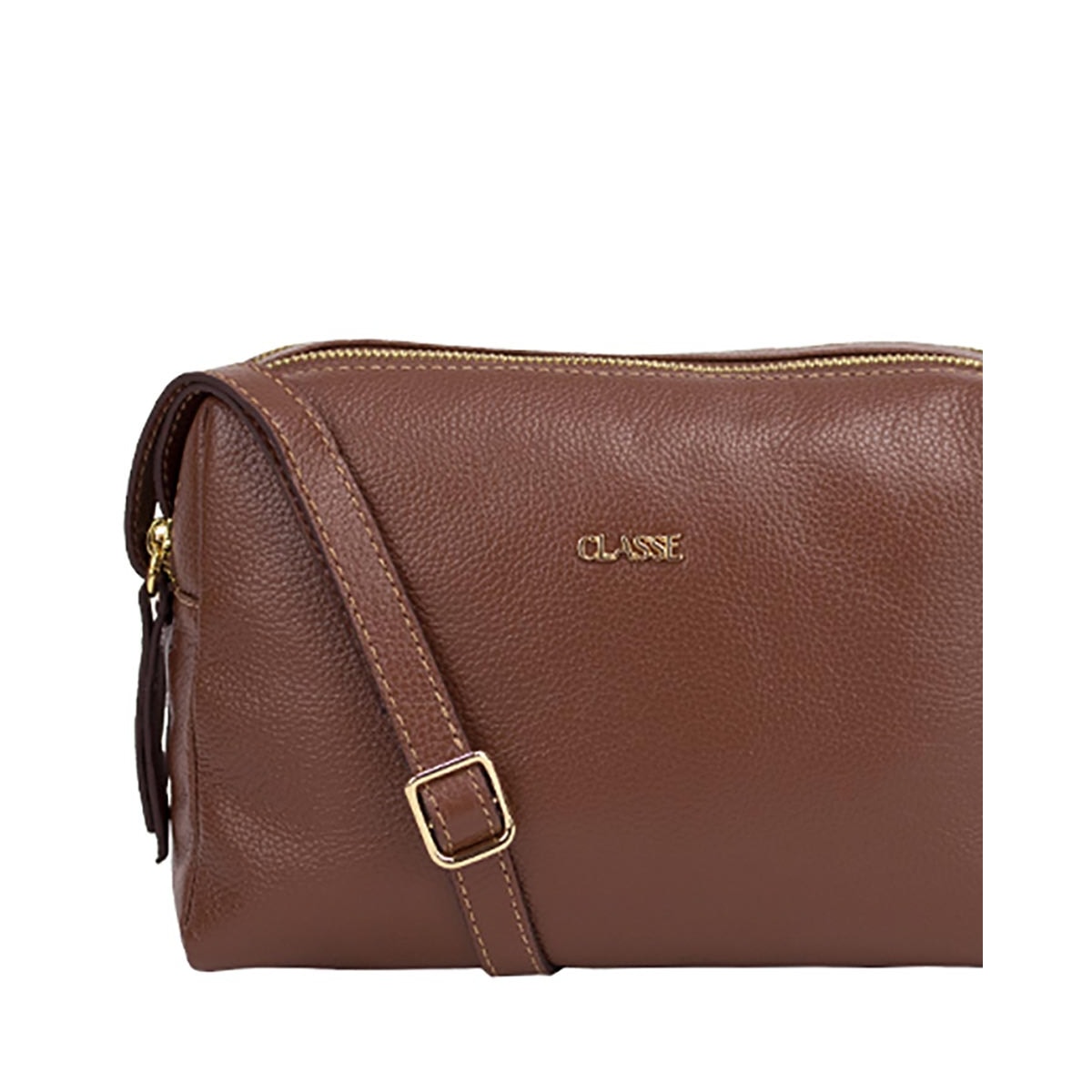 Classe Bolsa Feminina Croosbody De Couro 2870 Castor