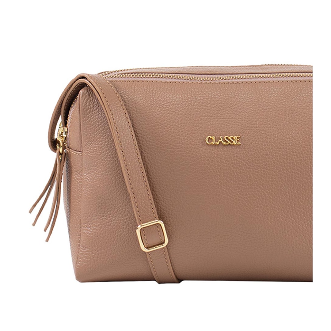 Classe Bolsa Feminina Croosbody De Couro 2870 Mocacchino Classe Bolsa Feminina Croosbody De Couro 2870 Mocacchino