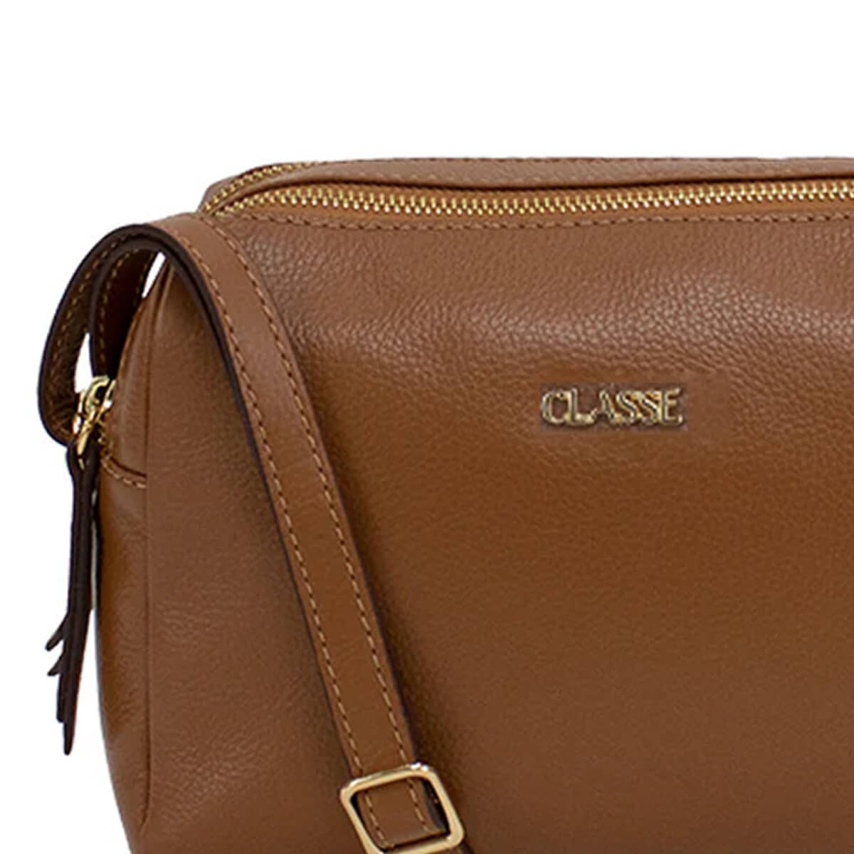 Classe Bolsa Feminina Croosbody De Couro 2870 Nocciola