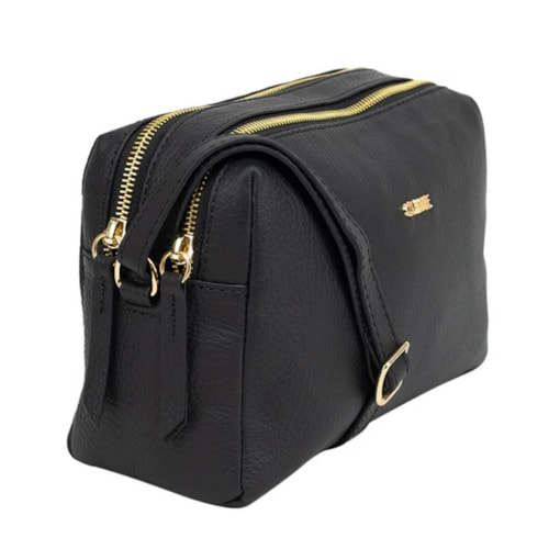 Classe Bolsa Feminina Croosbody De Couro 2870 Preto