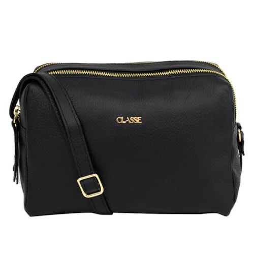 Classe Bolsa Feminina Croosbody De Couro 2870 Preto