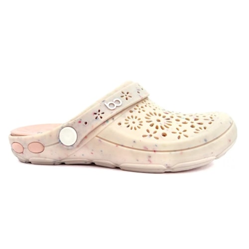 Clog Boa Onda Estampado Feminino Nellie 1317-139 Cru Eco