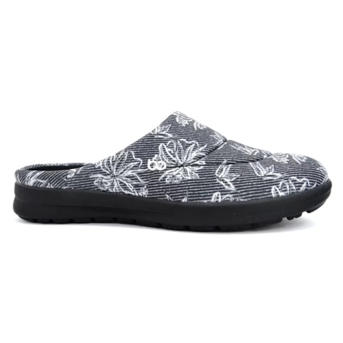 Clog Boa Onda Feminino Fresh 1721-100 Jeans Preto/Preto