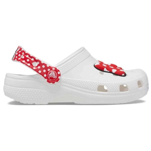 Detalhe - Clog Crocs Disney Minnie Mouse Classic 20871 White