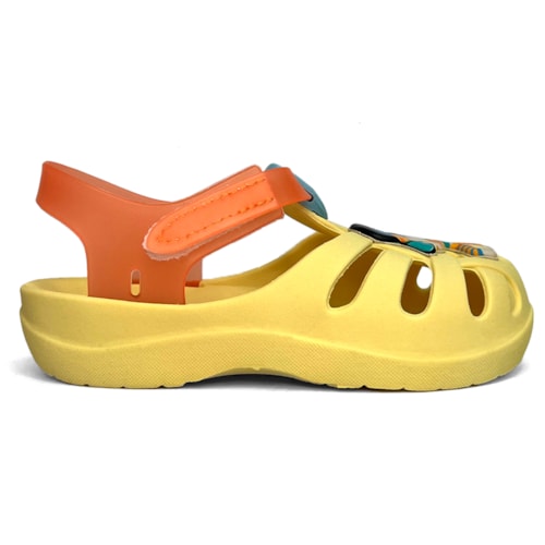 Clog Grendene Babuche 44 Gatos Cuties 22545 Amarelo/Laranja