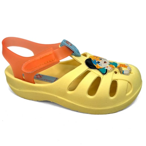 Clog Grendene Babuche 44 Gatos Cuties 22545 Amarelo/Laranja