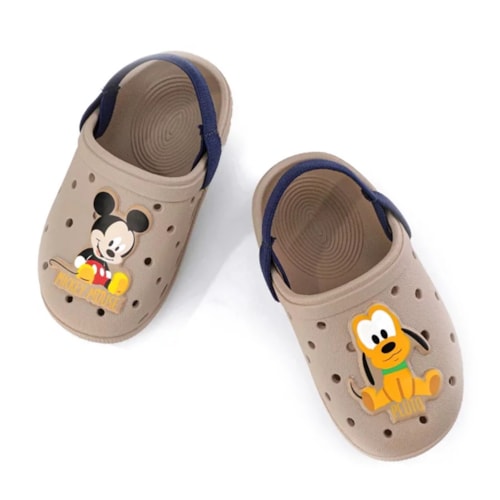 Clog Grendene Kids Menina 22745 Marrom/Azul