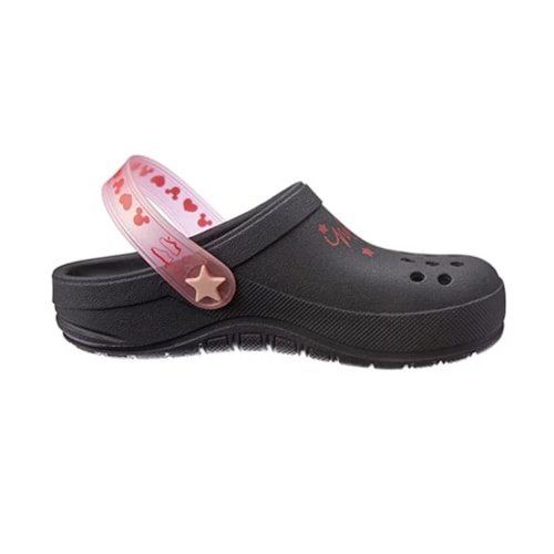 Clog Grendene Kids Menina 22753 Preto/Rosa