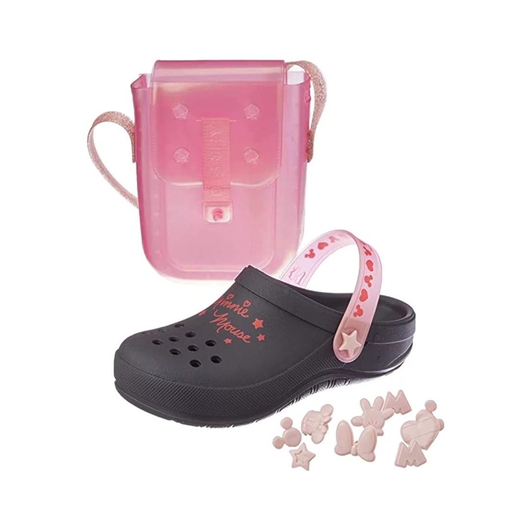 Clog Grendene Kids Menina 22753 Preto/Rosa Clog Grendene Kids Menina 22753 Preto/Rosa