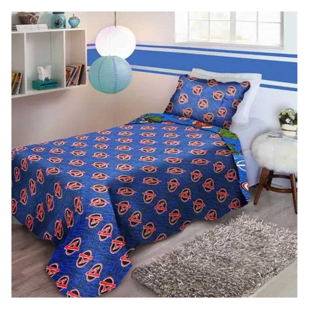 Colcha Jolitex De Solteiro Matelassada Azul