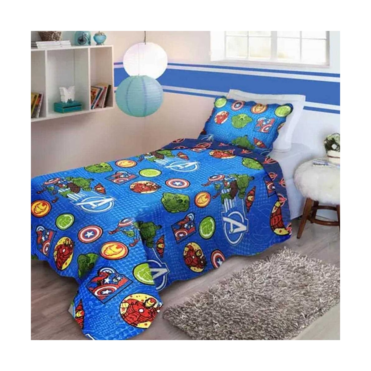 Colcha Jolitex De Solteiro Matelassada Azul Colcha Jolitex De Solteiro Matelassada Azul