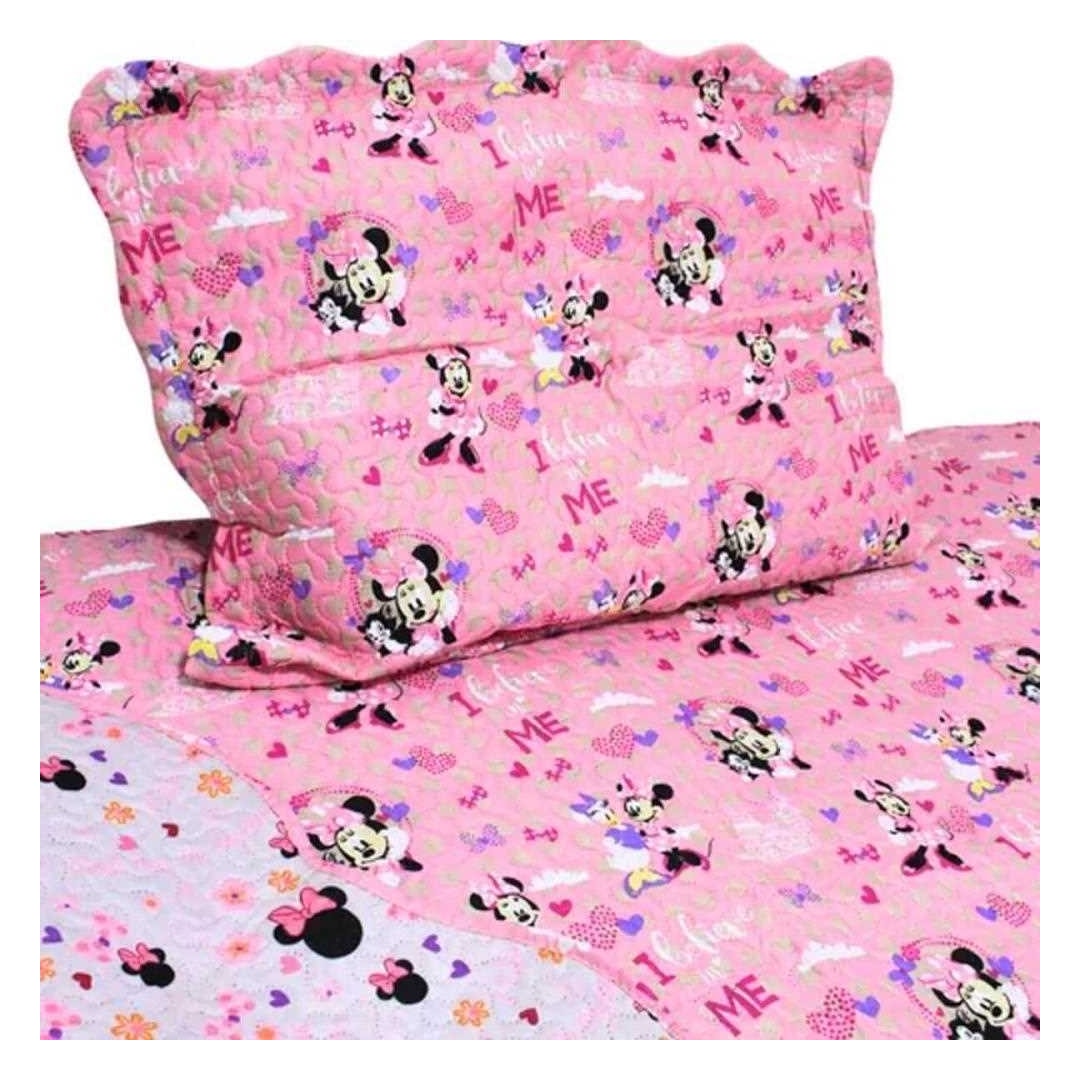 Colcha Jolitex De Solteiro Matelassada Rosa