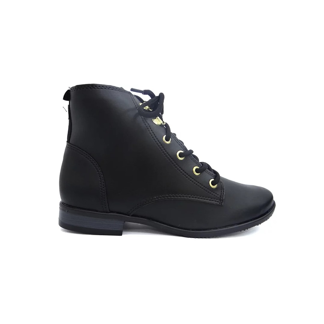 Coturno Moleca Feminino 5335.107 Preto/Preto Coturno Moleca Feminino 5335.107 Preto/Preto