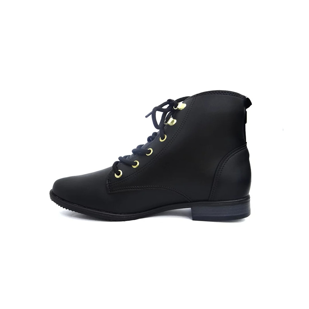 Coturno Moleca Feminino 5335.107 Preto/Preto