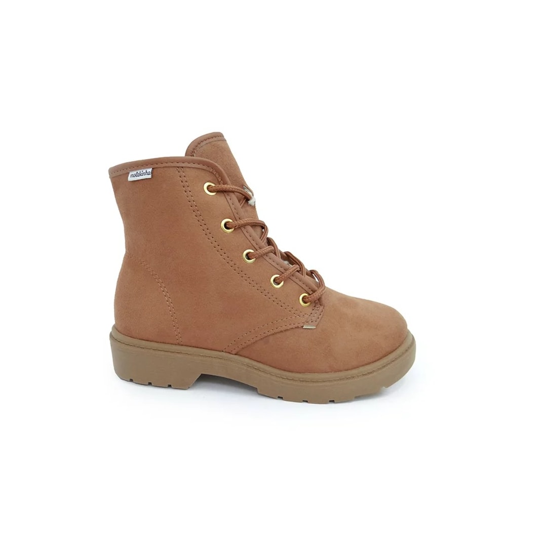 Coturno Molekinha Kids Menina 2164.124 Camel