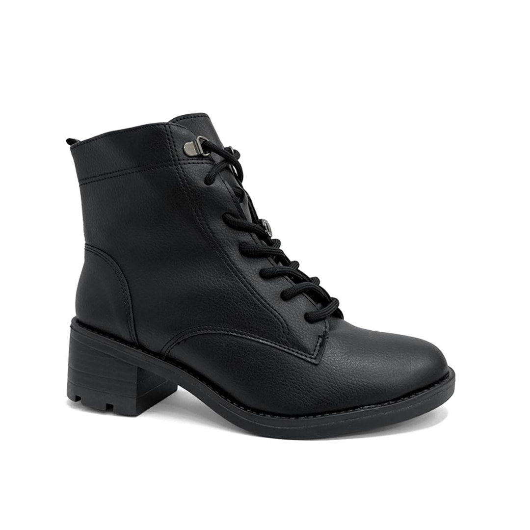 Coturno Via Marte Feminino 002-002-01 Preto