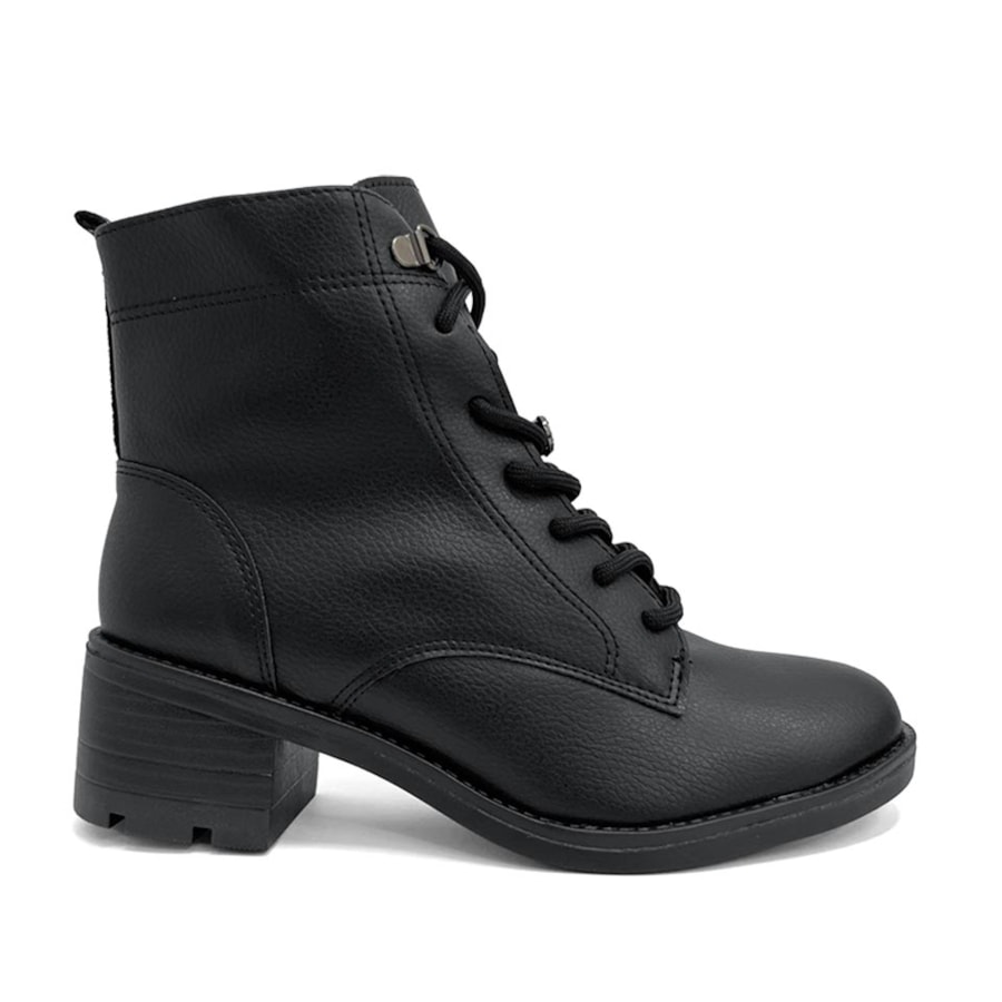 Coturno Via Marte Feminino 002-002-01 Preto