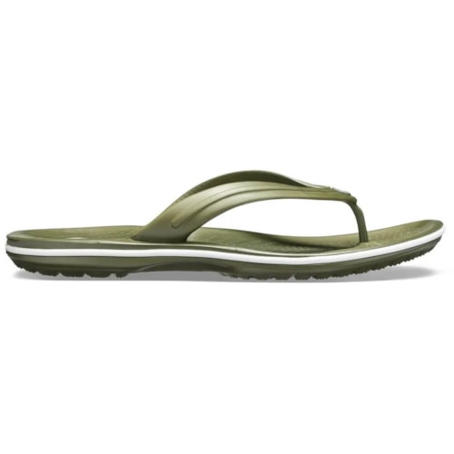 Crocs Chinelo Masculino Crocband Flip Army 11033 Green