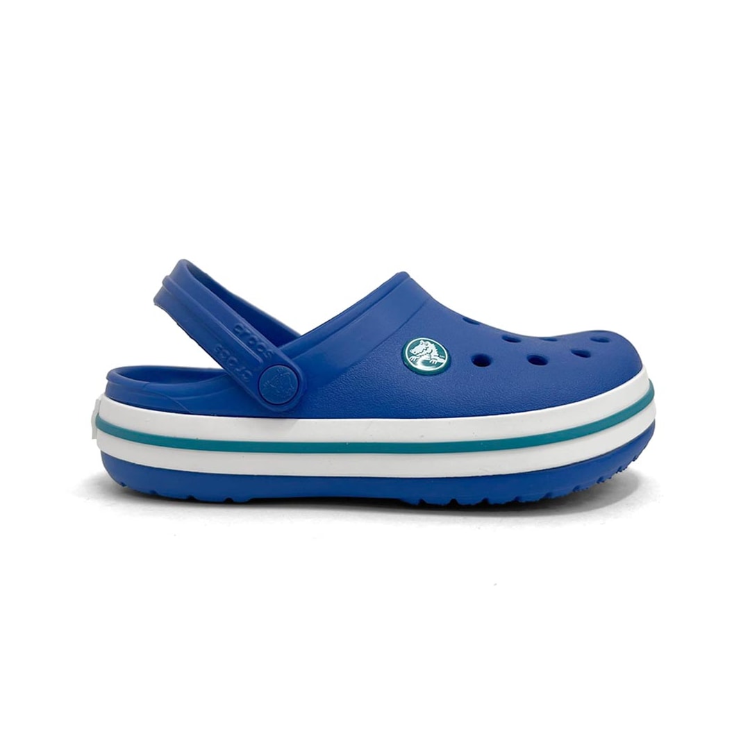Crocs Sandália Infantil Crocband Clog 207005-4Pi Blue Bolt Crocs Sandália Infantil Crocband Clog 207005-4Pi Blue Bolt