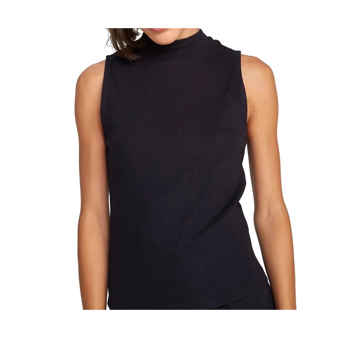 Cropped Hering Fem Sm Poliester 4ahk Preto