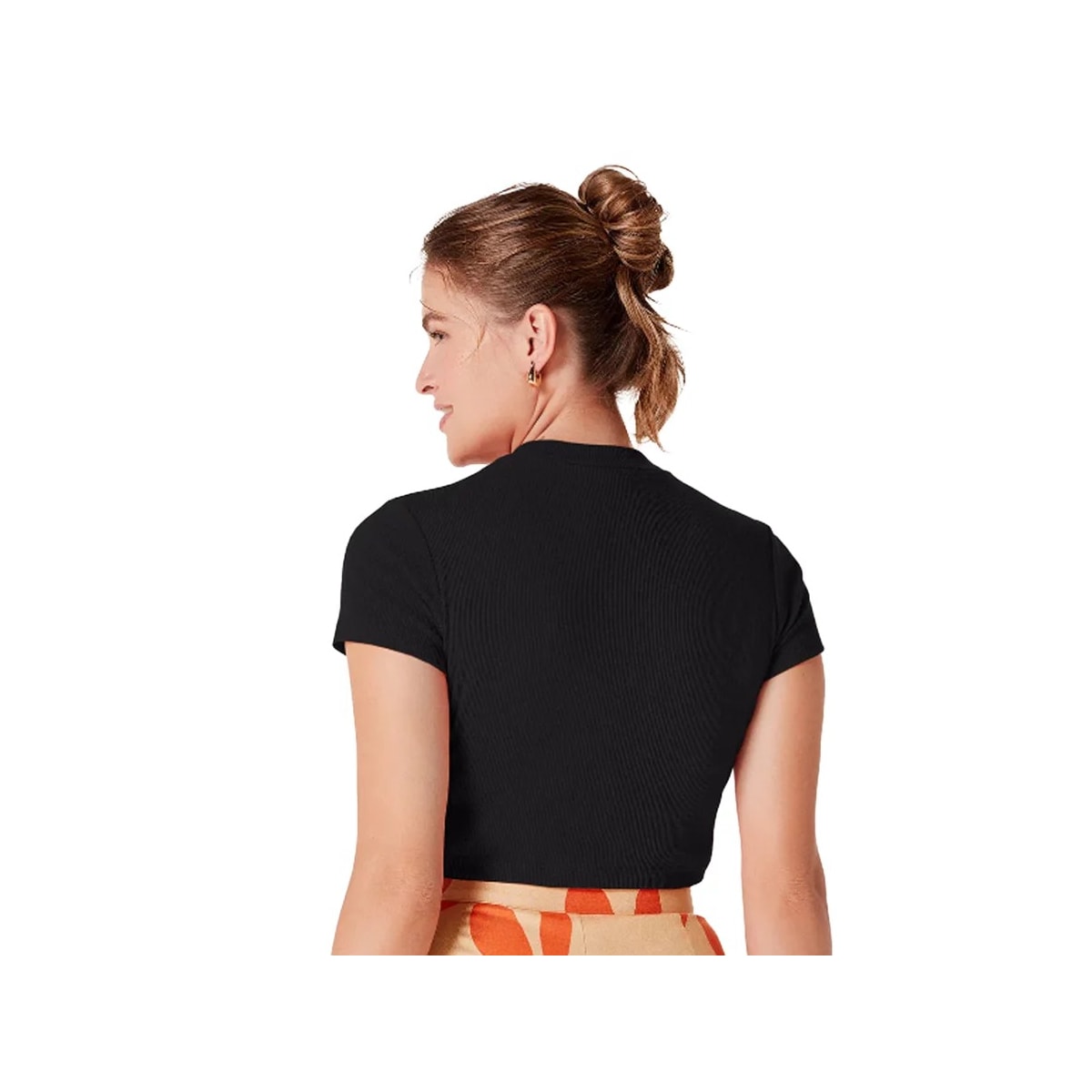 Cropped Hering Feminino Meia Manga 4Fq7 Preto Cropped Hering Feminino Meia Manga 4Fq7 Preto