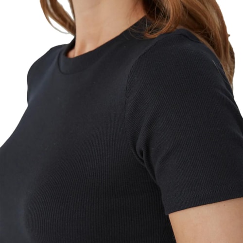 Detalhe - Cropped Malwee Meia Manga 114191 Preto