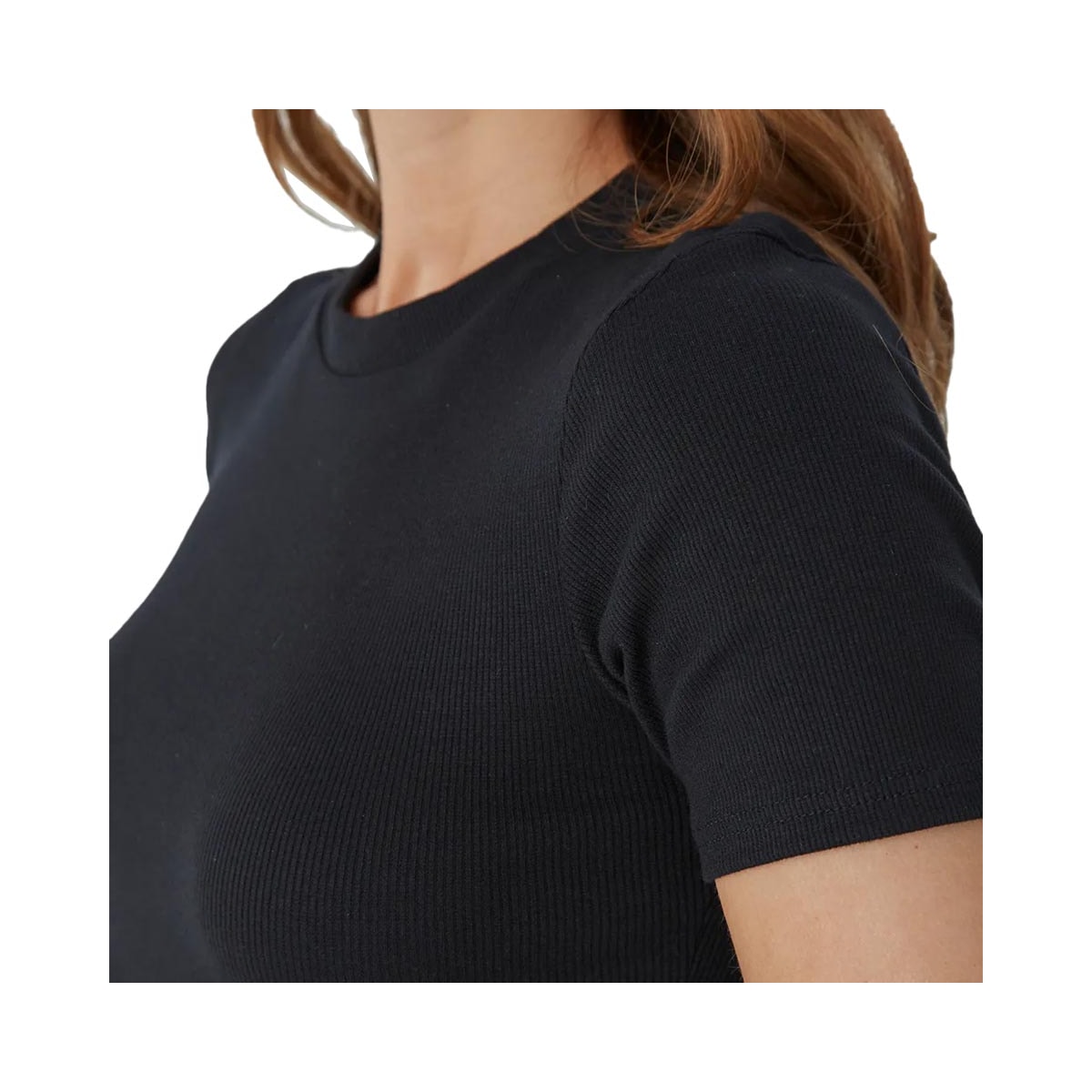 Cropped Malwee Meia Manga 114191 Preto Cropped Malwee Meia Manga 114191 Preto