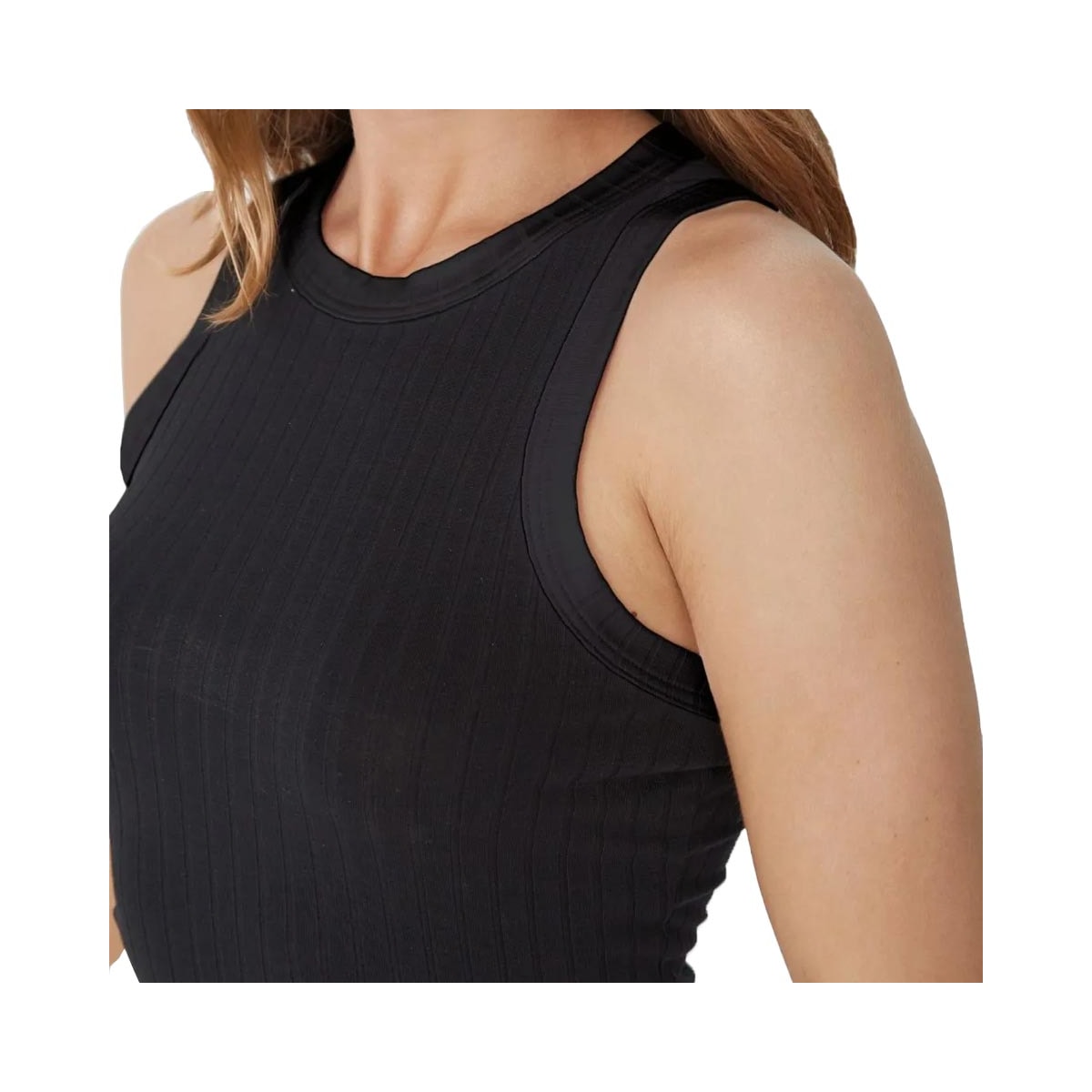 Cropped Malwee Sem Manga 113554 Preto Cropped Malwee Sem Manga 113554 Preto