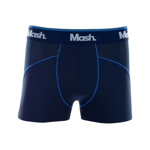 Detalhe - Cueca Boxer Masculina 95% Poliamida 140.11 Azul Marinho