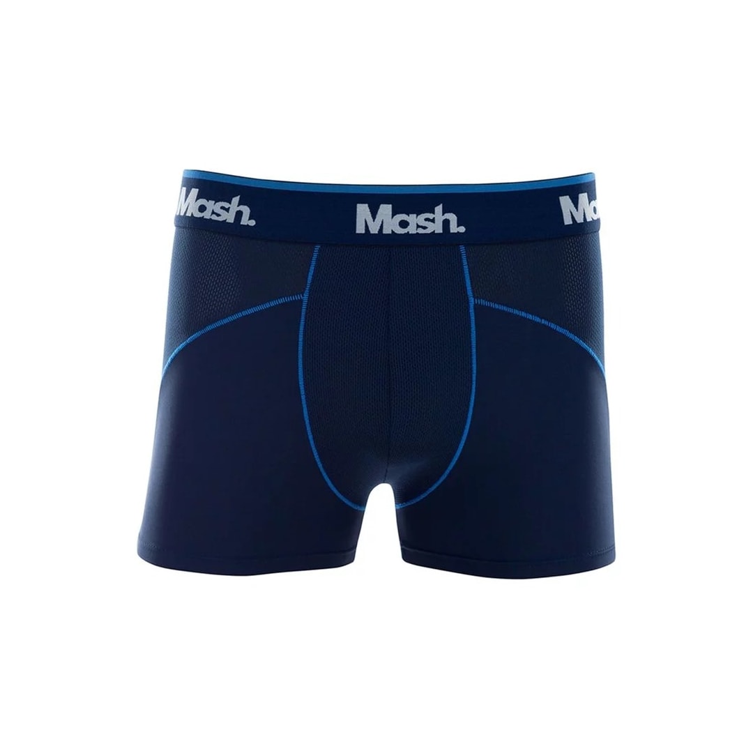Cueca Boxer Masculina 95% Poliamida 140.11 Azul Marinho Cueca Boxer Masculina 95% Poliamida 140.11 Azul Marinho