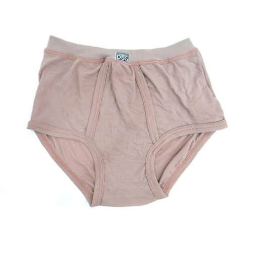 Cueca Dog 2 Aberturas 100% Poliamida Bege