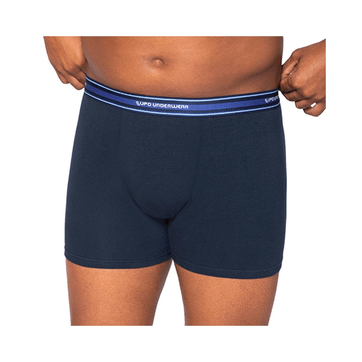 Cueca Lupo Boxer De Algodão 00653 Azul Marinho