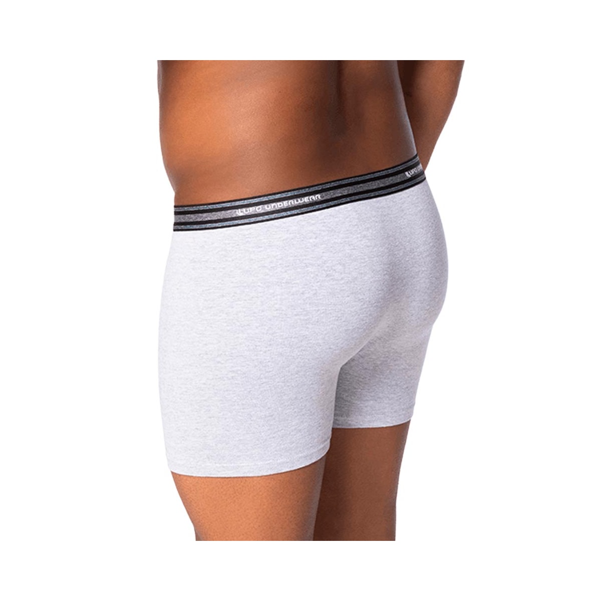 Cueca Lupo Boxer De Algodão 00653 Cinza Mescla