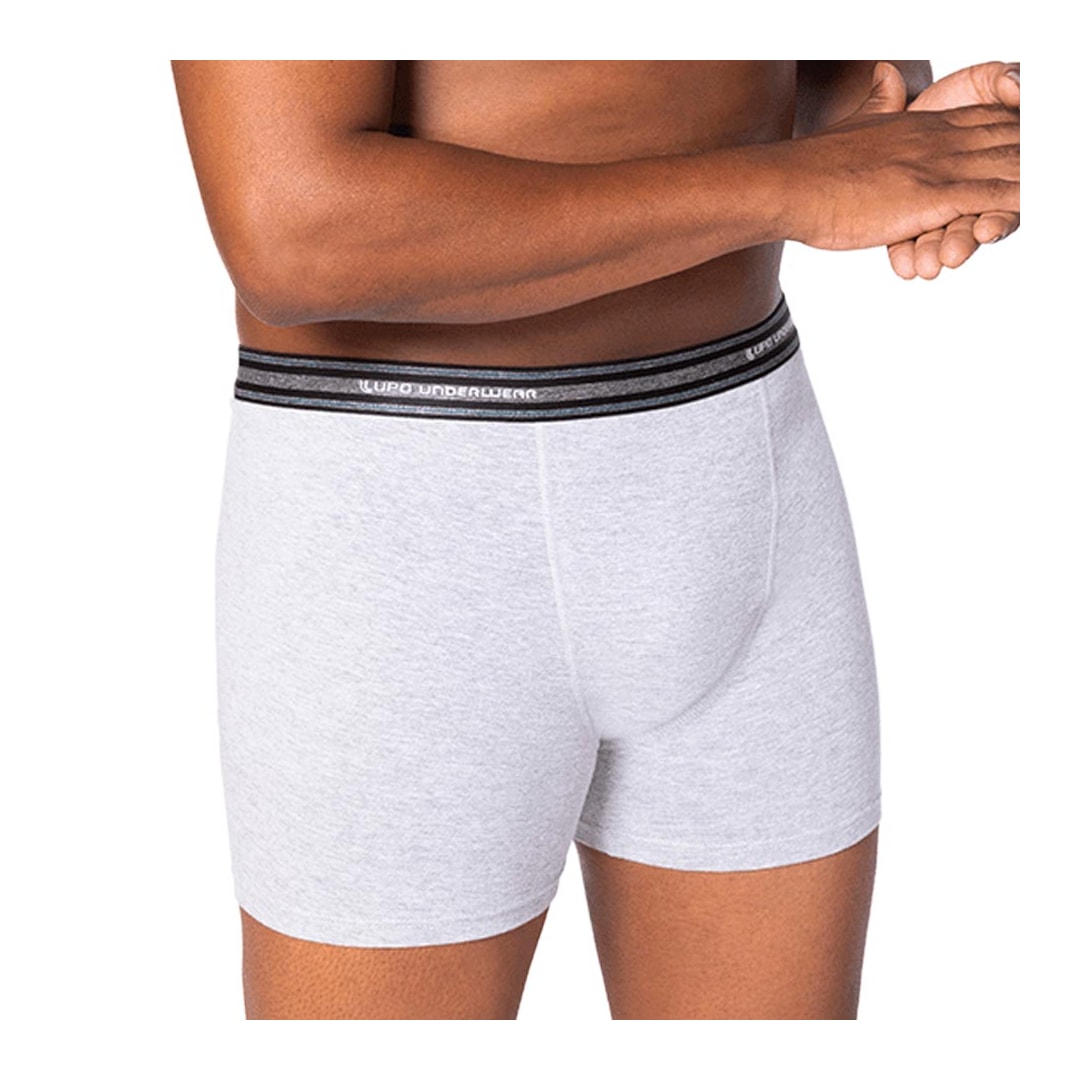 Cueca Lupo Boxer De Algodão 00653 Cinza Mescla Cueca Lupo Boxer De Algodão 00653 Cinza Mescla