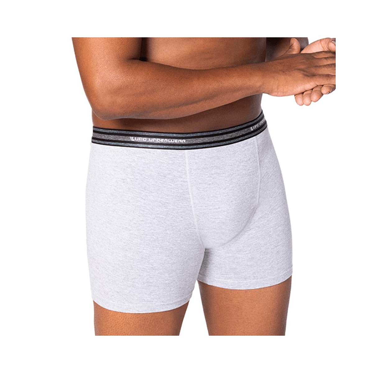 Cueca Lupo Boxer De Algodão 00653 Cinza Mescla Cueca Lupo Boxer De Algodão 00653 Cinza Mescla