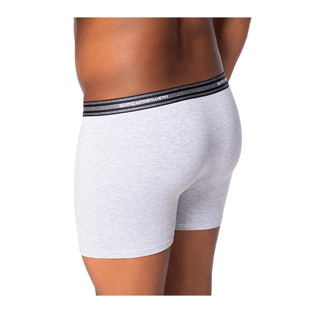 Cueca Lupo Boxer De Algodão 00653 Cinza Mescla