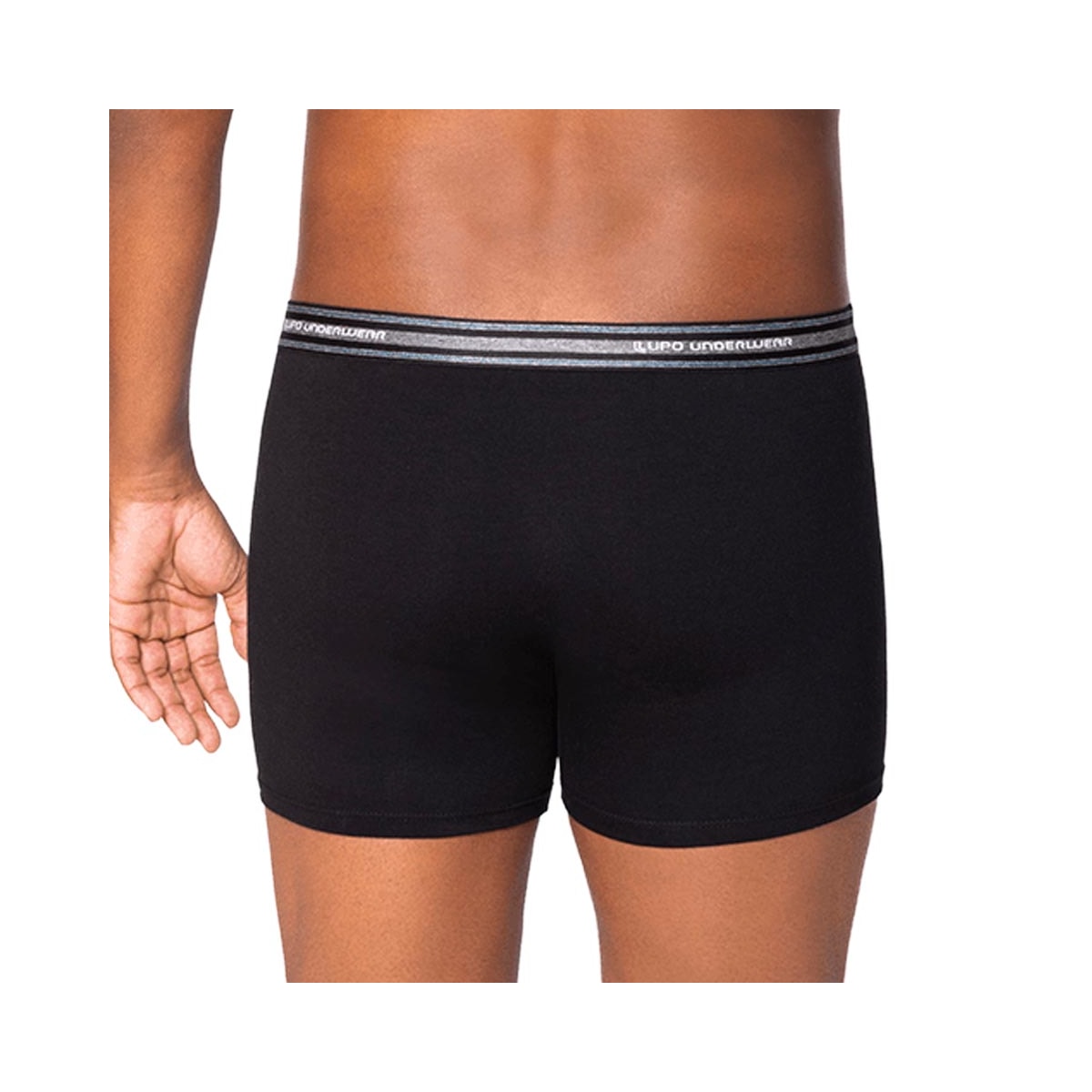 Cueca Lupo Boxer De Algodão 00653 Preta 9980 Cueca Lupo Boxer De Algodão 00653 Preta 9980