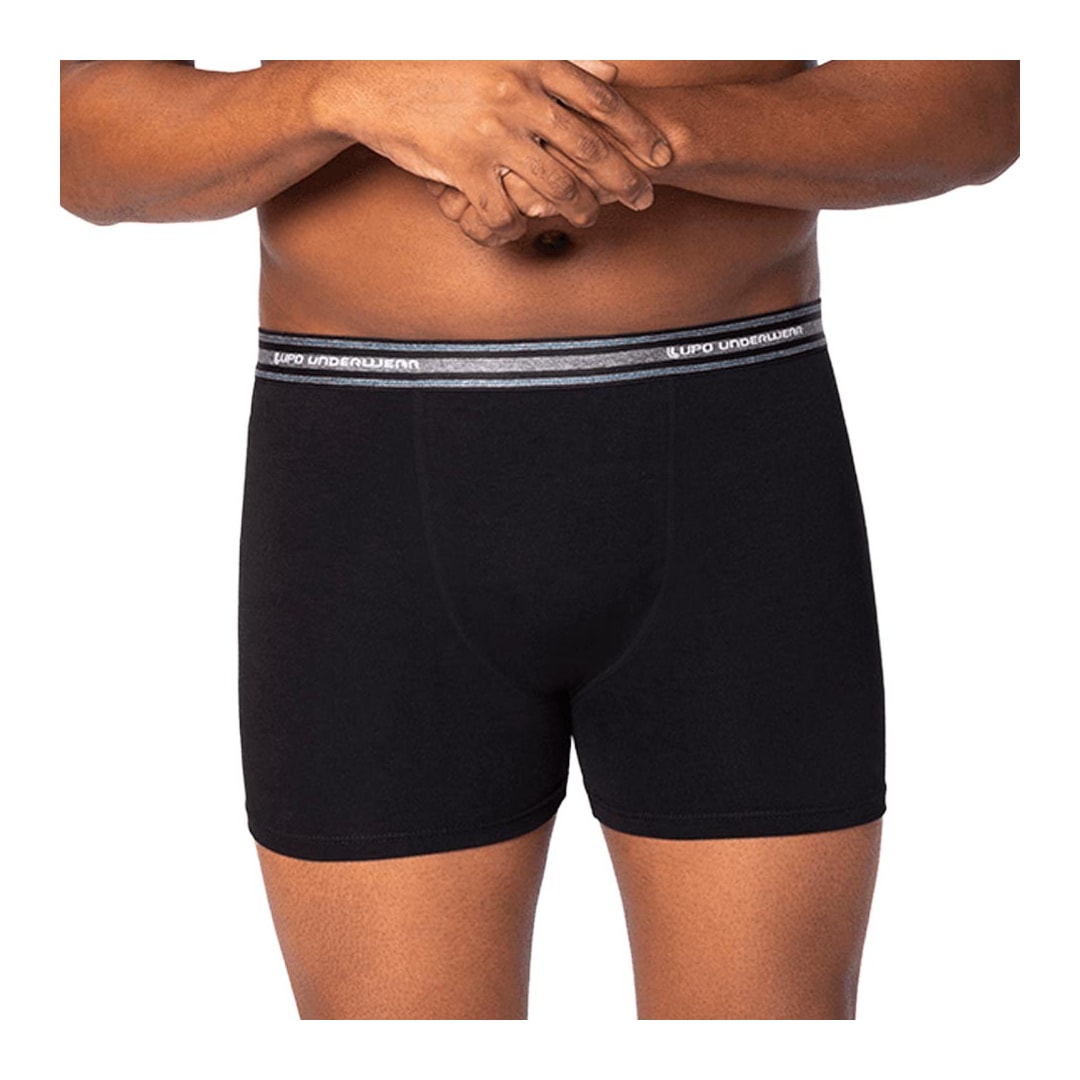 Cueca Lupo Boxer De Algodão 00653 Preta 9980 Cueca Lupo Boxer De Algodão 00653 Preta 9980