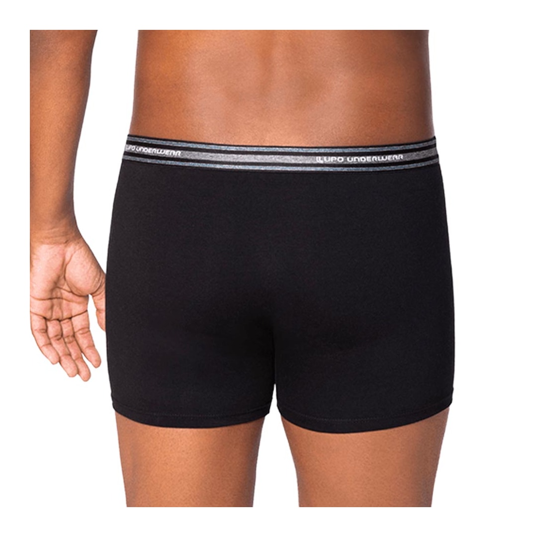 Cueca Lupo Boxer De Algodão 00653 Preta 9980 Cueca Lupo Boxer De Algodão 00653 Preta 9980