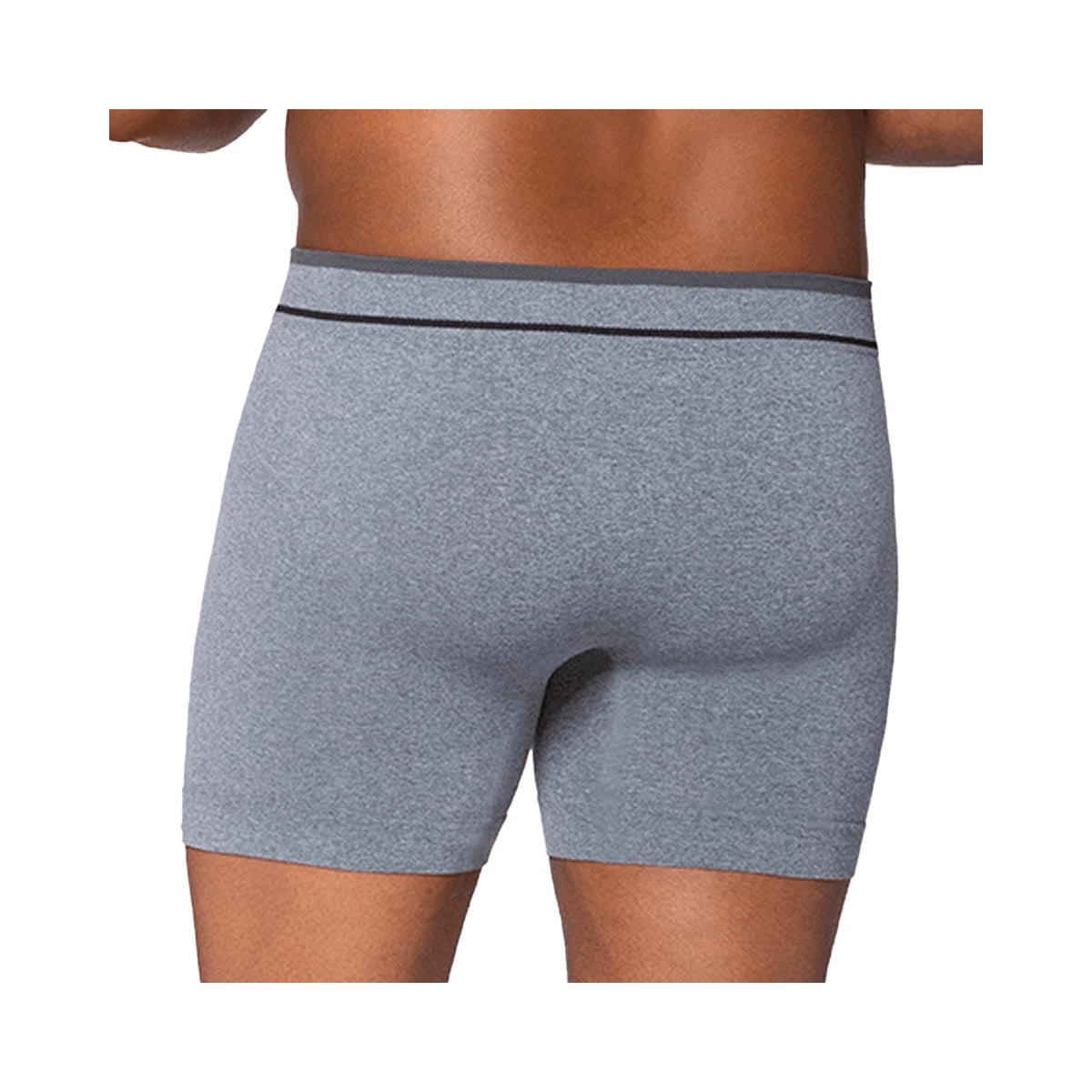 Cueca Lupo Boxer Plus Sem Costura Cós Largo 17800 Cinza Mescla