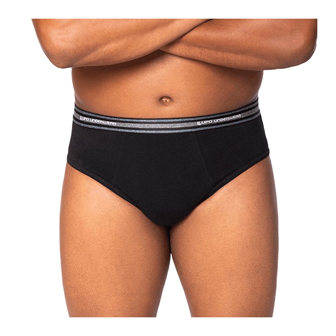 Cueca Lupo Slip Algodão 00554 Preto