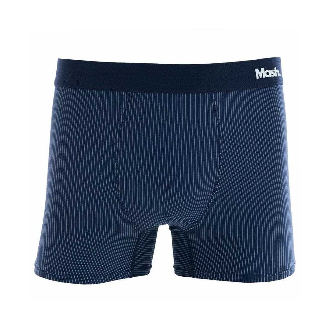 Cueca Mash Boxer 82% Poliamida 045.00-2 Azul Escuro