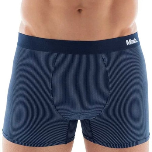 Detalhe - Cueca Mash Boxer 82% Poliamida 045.00-2 Azul Escuro